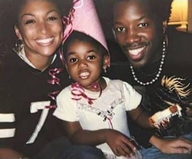 Little Sophia Hardison with her parents Kadeem Hardison and Chante Moore